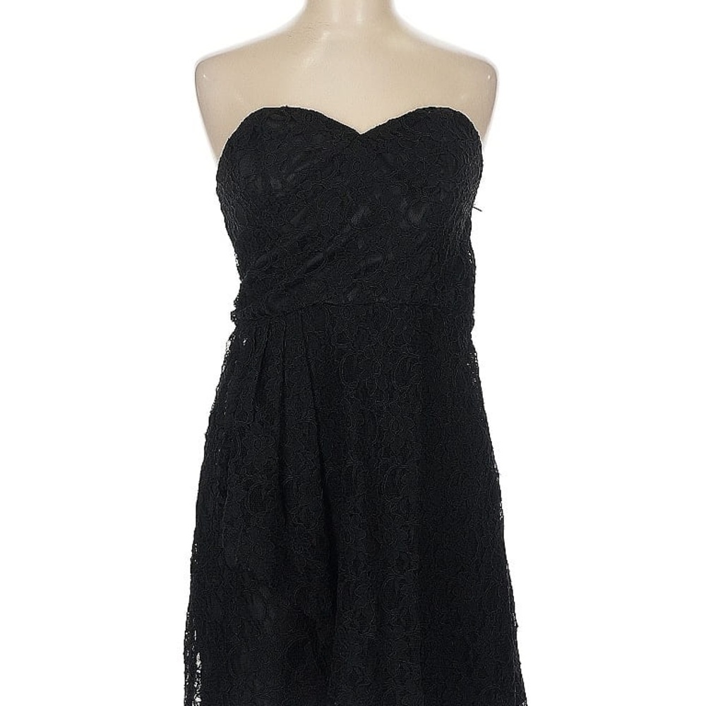 Express Black Strapless Dress